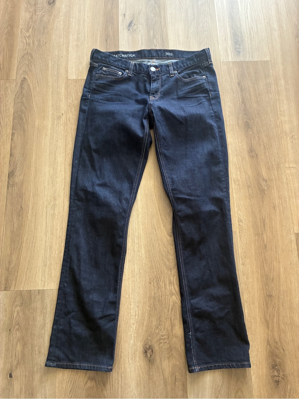 J.Crew Matchstick Dark Wash Slim Straight Jeans Size 30S Short